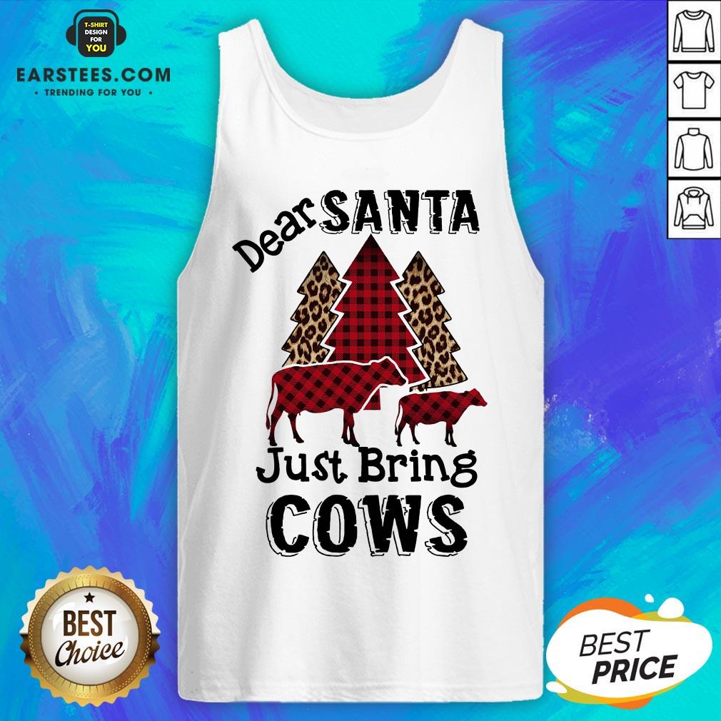 Pretty Dear Santa Just Bing Cows Shirt - Image 3