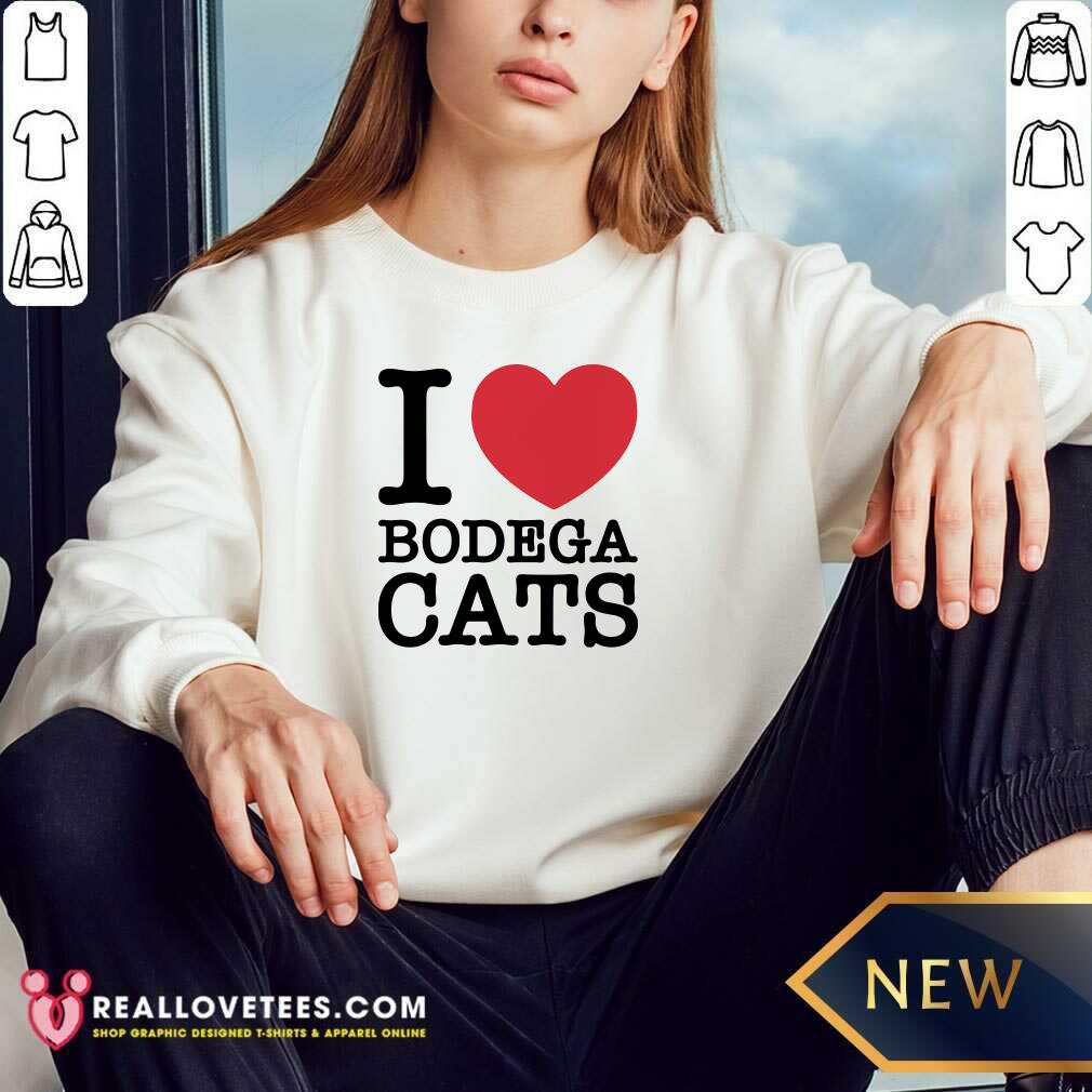 Sweet I Love Bodega Cats Shirt - Image 3
