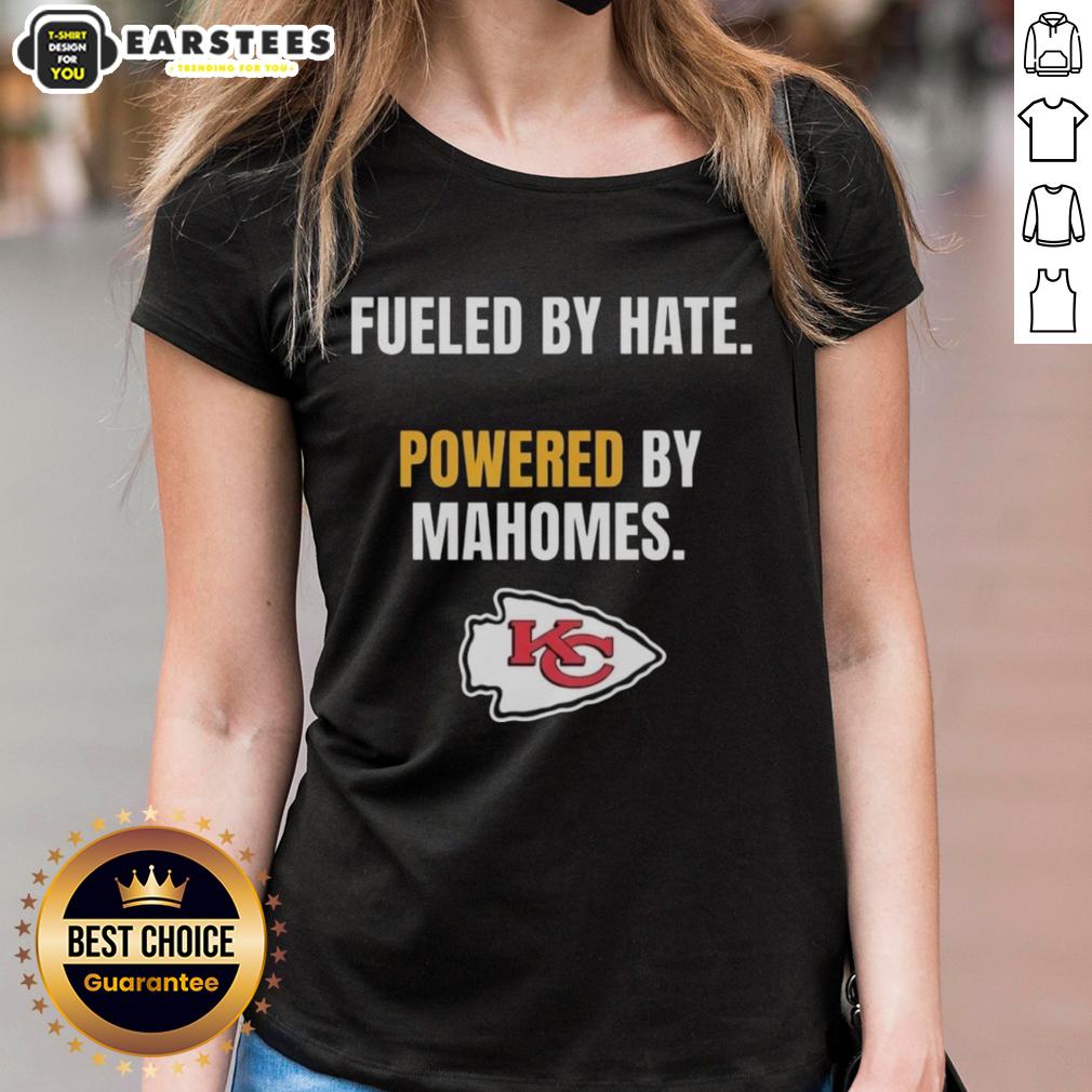 Awesome Kansas City Chiefs Fueled By Hate Powered By Mahomes T-Shirt - Image 3