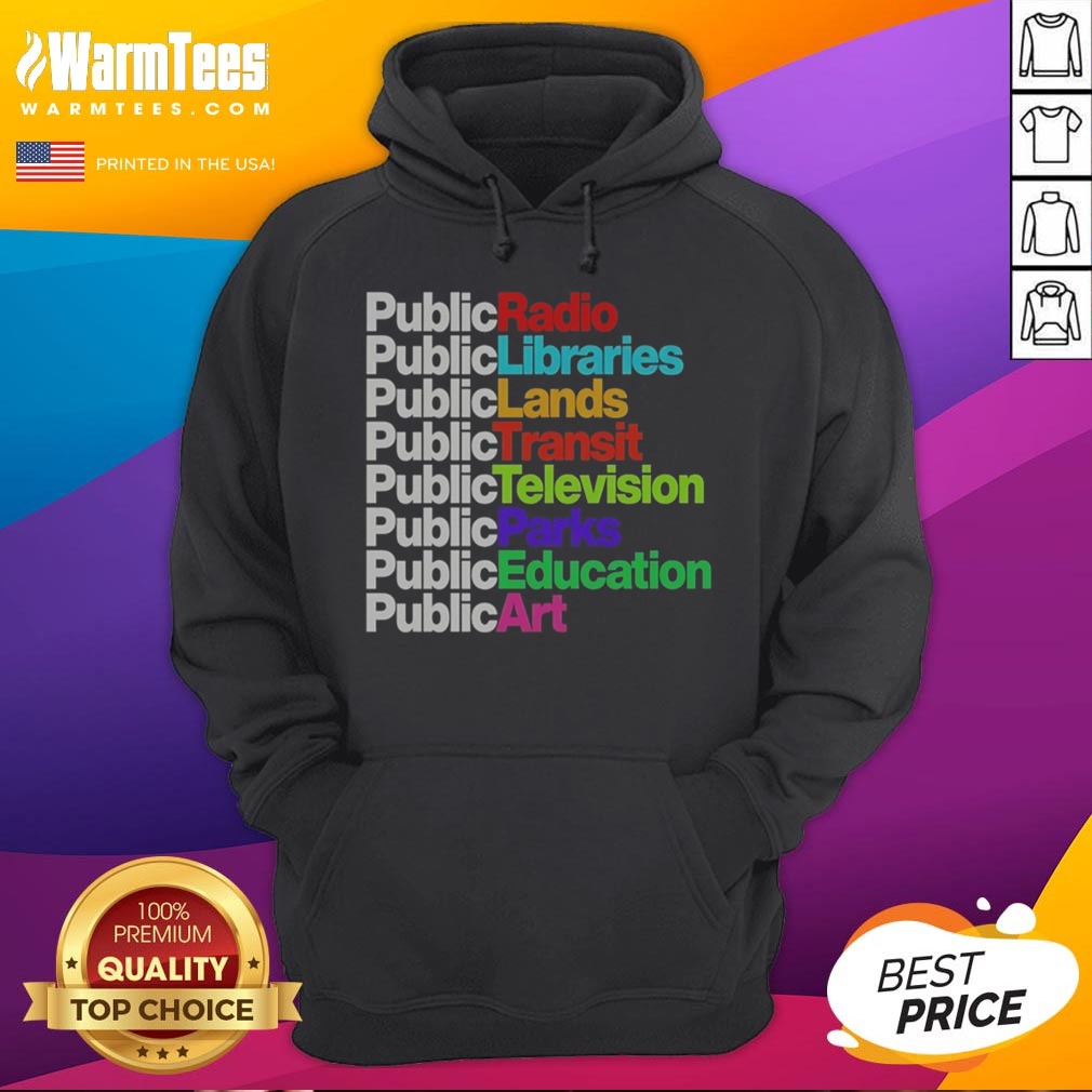 Awesome Public Libraries Radio Transit Parks Graphic Shirt - Image 2