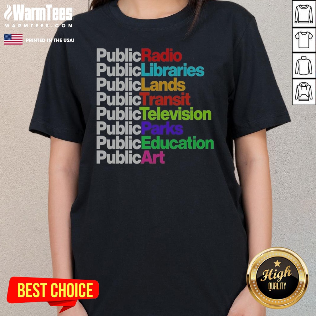 Awesome Public Libraries Radio Transit Parks Graphic Shirt - Image 3