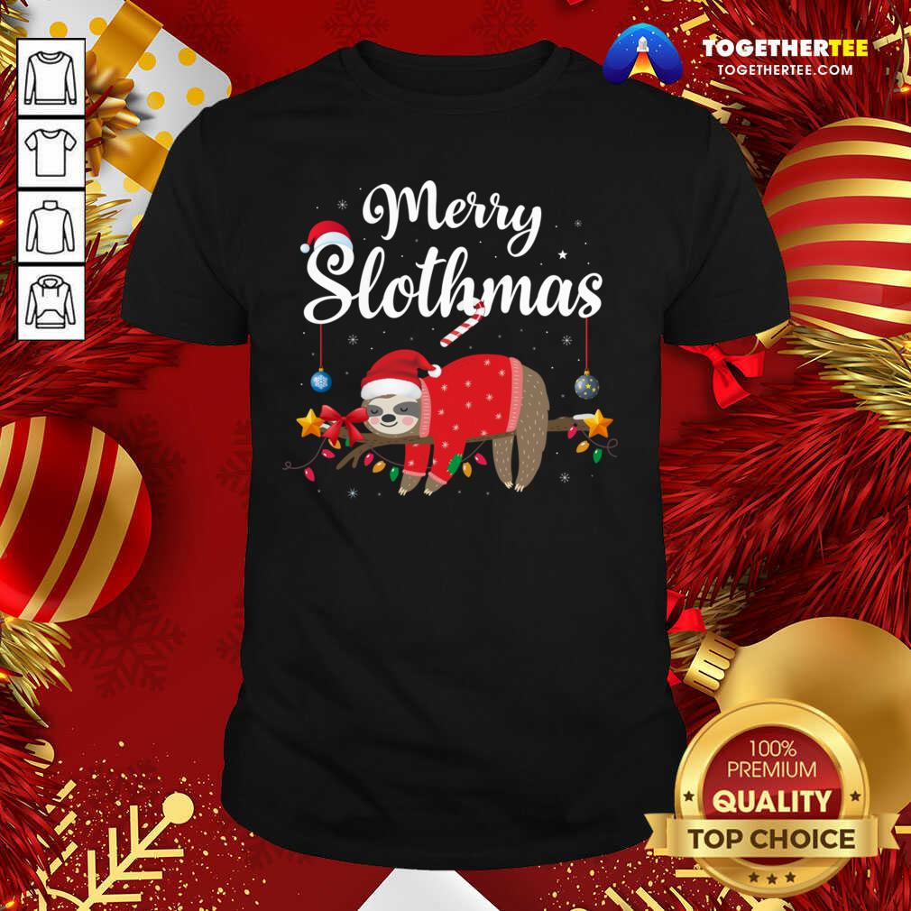 Top Merry Slothmas Sloth Funny Unisex Ugly Christmas Shirt