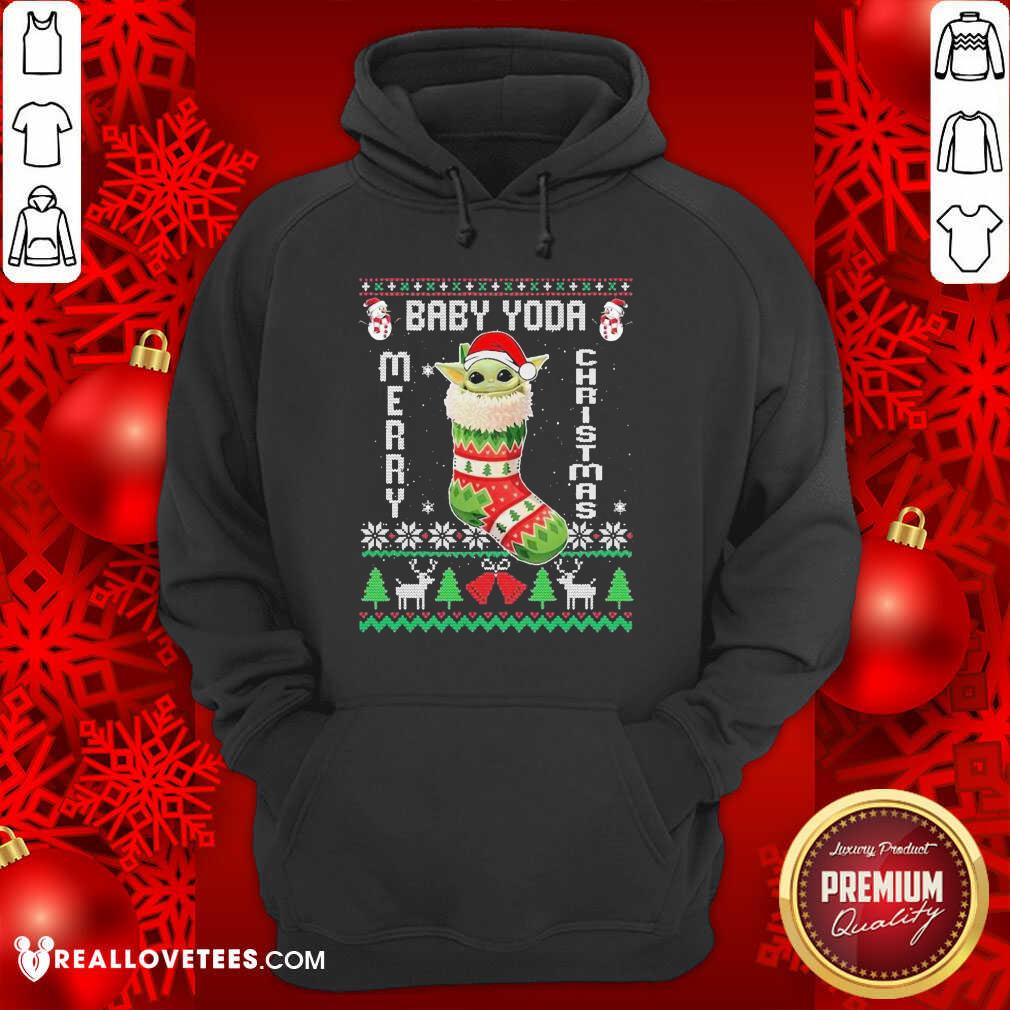 Nice Baby Yoda Hat Santa Ugly Merry Christmas 2020 Shirt - Image 4