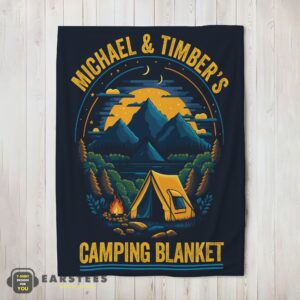 Good Pretty Vintage Camping Blanket Fleece Customized Blanket