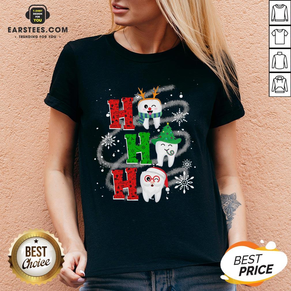 Nice Dental Ho Ho Ho Christmas Gift Shirt - Image 3