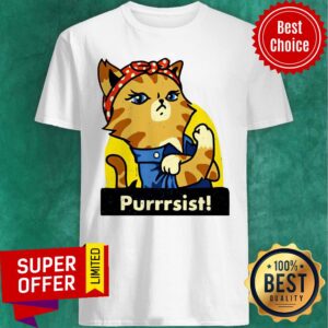 Official Cat Lady Prints Purrsist Shirt