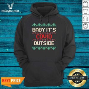 Alternative view of Premium Baby its Covid Outside Christmas Santa Shirt
