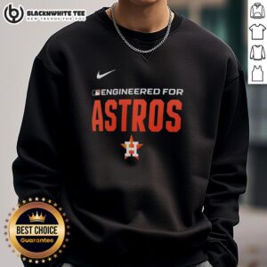 Alternative view of Top Engineered For Houston Astros MLB Logo T-Shirt