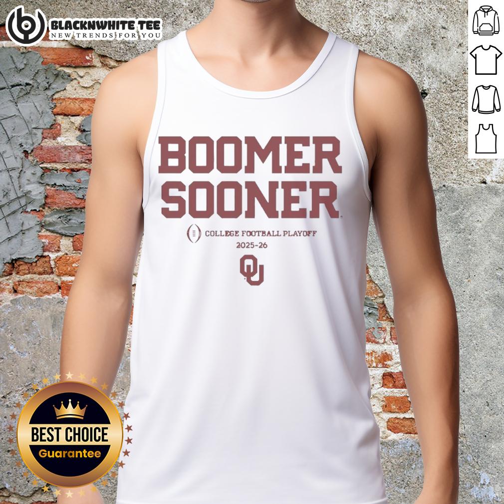 Pretty Oklahoma Sooners Football Boomer Sooner 2025-2026 CFP T-Shirt - Image 4