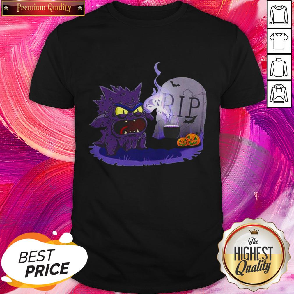 Great Halloween Pokemon Gengar Rip Shirt