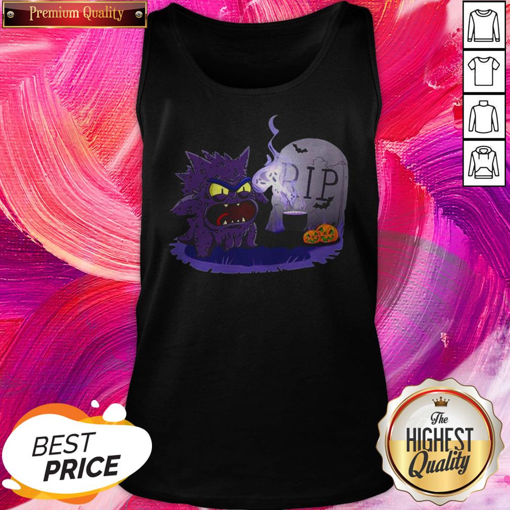 Great Halloween Pokemon Gengar Rip Shirt - Image 3