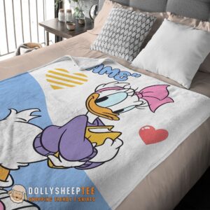 Alternative view of Perfect Donald Duck Girlfriend Daisy Blanket Fleece Customized Blanket