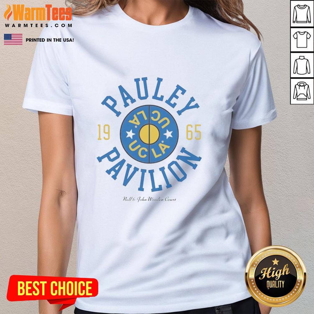 Top Ucla Nell And John Wooden Court Pauley Pavilion Indoor Arena 1995 T-Shirt - Image 3