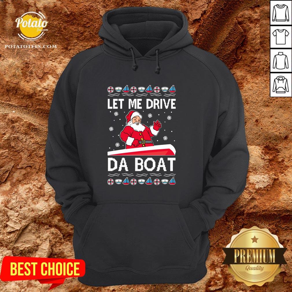 Original Santa Claus Let Me Drive Da Boat 2020 Shirt - Image 5