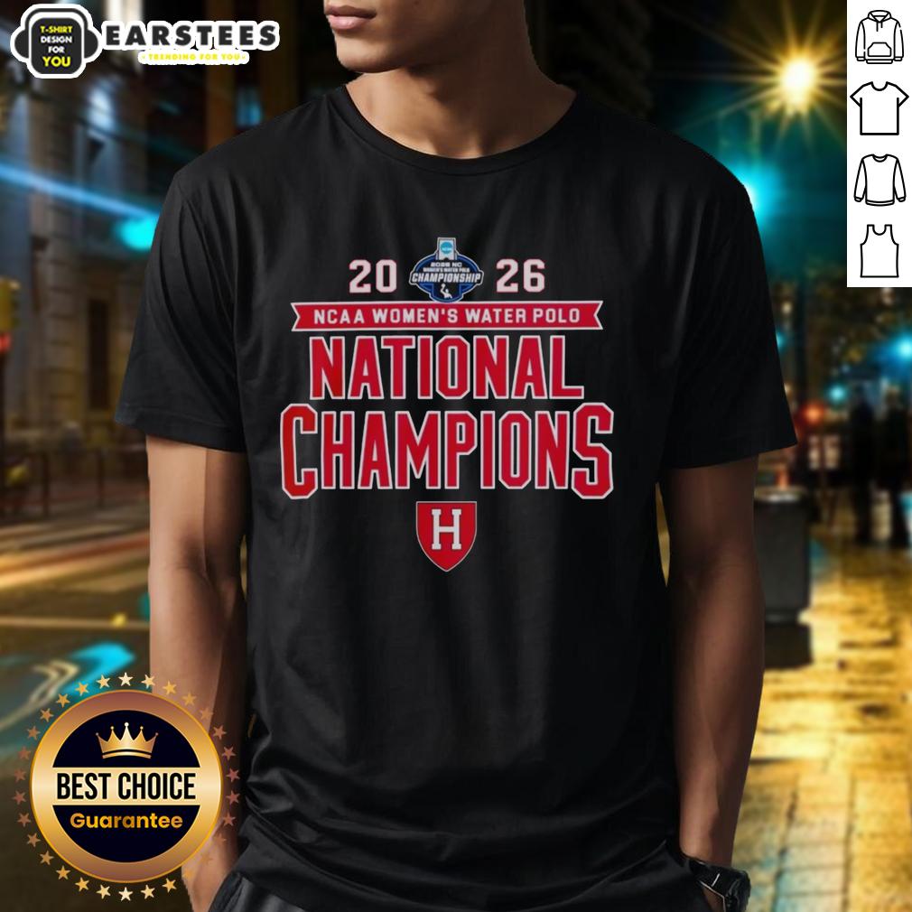 Awesome 2026 NCAA Women's Water Polo National Champs Harvard Crimson Victory T-Shirt
