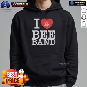 Alternative view of Official Official Honey Revenge I Heart Bee Band T-Shirt