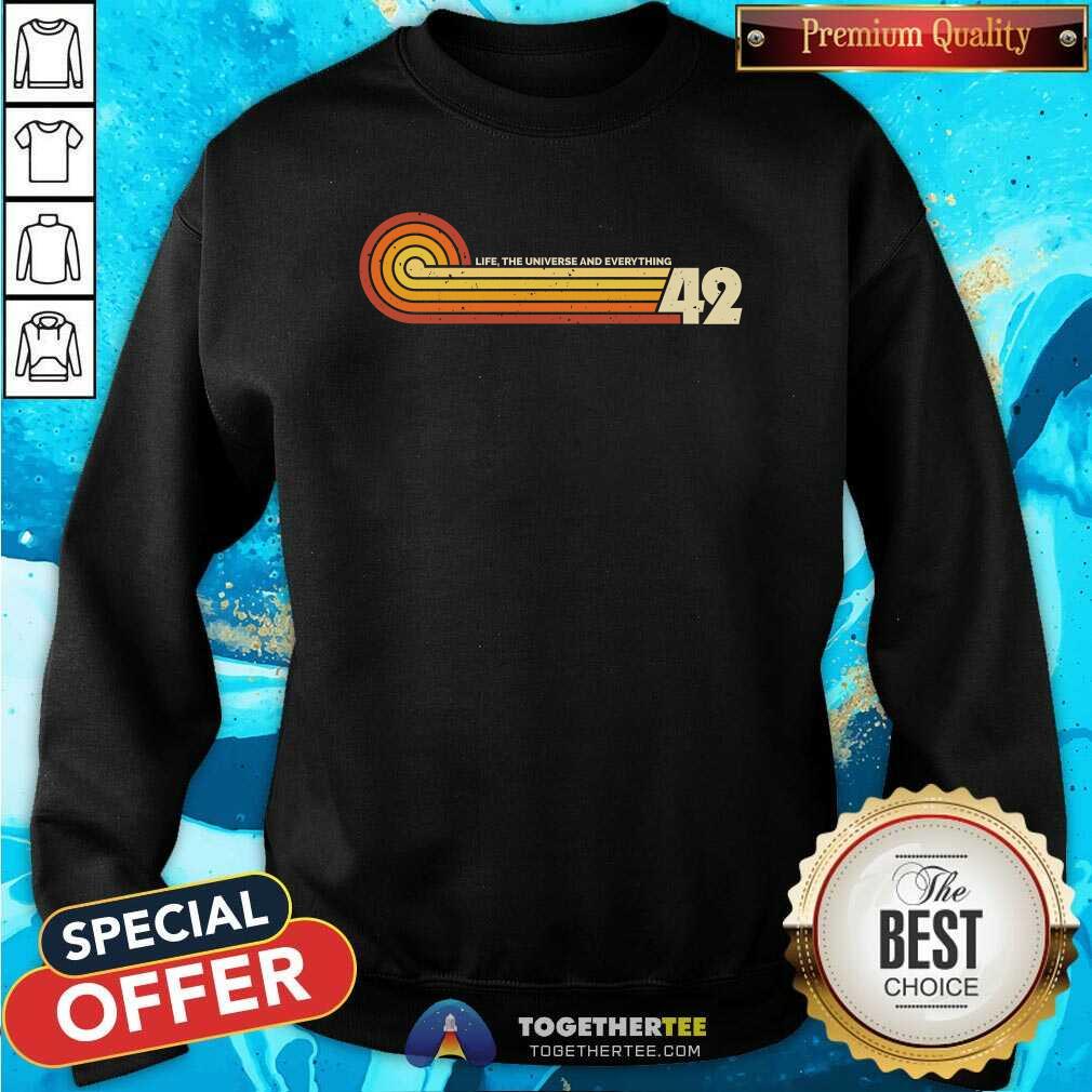 Awesome Vintage Answer Life The Universe And Everything 42 T-Shirt - Image 5