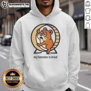 Alternative view of Official My Hamster Is Tired T-Shirt