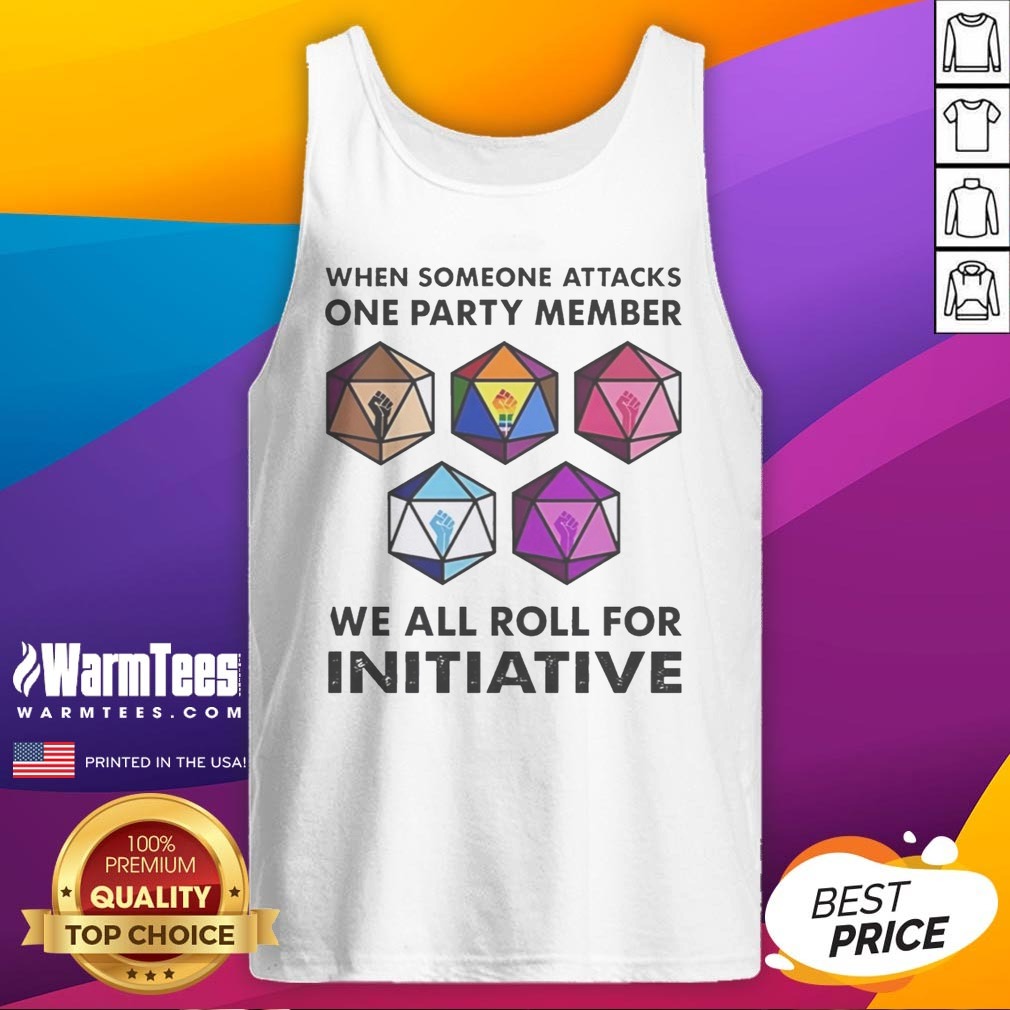 Funny When Someone Attacks One Party Member We All Roll For Initiative Retro Shirt - Image 5