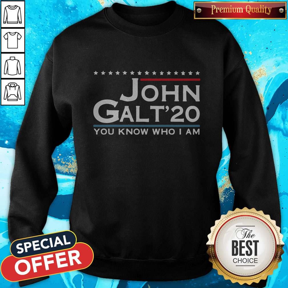 Love John Galt '20 You Know Who I Am Shirt - Image 4