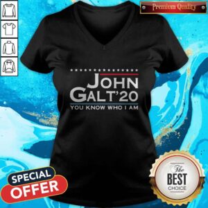 Alternative view of Love John Galt '20 You Know Who I Am Shirt