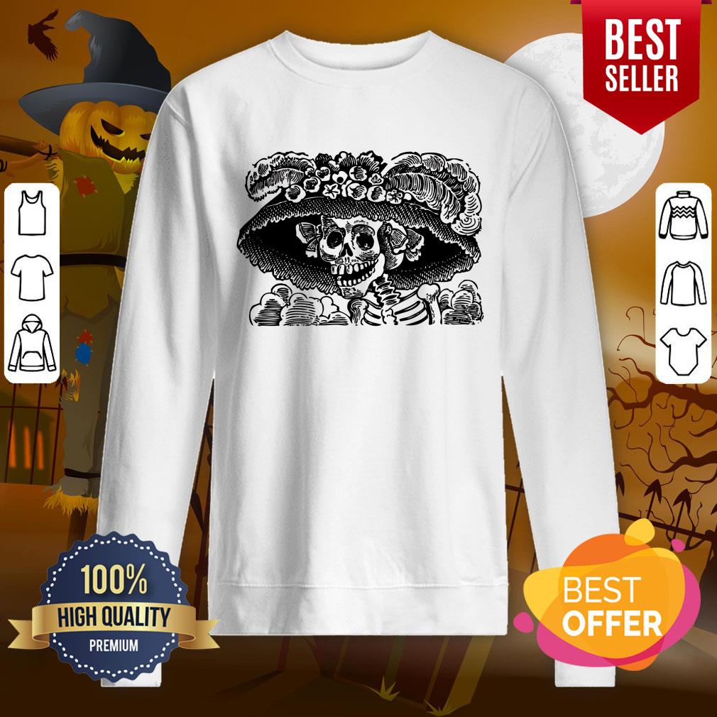 Day Of The Dead Dia De Los Muertos Skulls Vintage Skeletons Shirt - Image 4