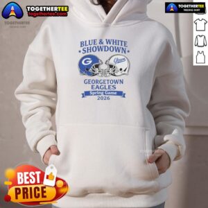 Alternative view of Awesome Blue And White Showdown Georgetown Eagles Spring Game 2026 T-Shirt