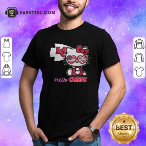Official Hello Kitty Hello Kansas City Chiefs With American Flag 2021 Shirt
