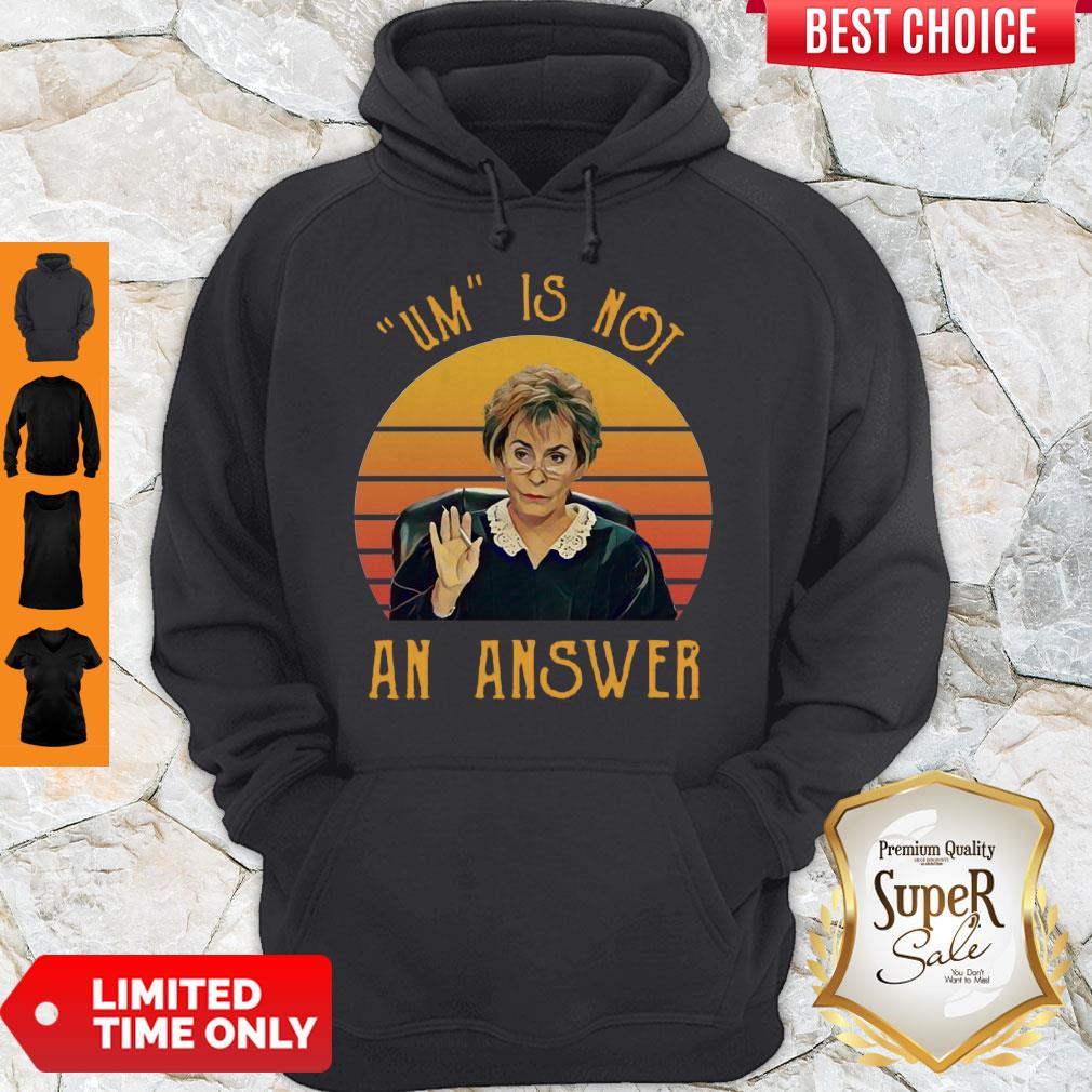 Udge Judy Um Is Not An Answer Retro Vintage Shirt - Image 3