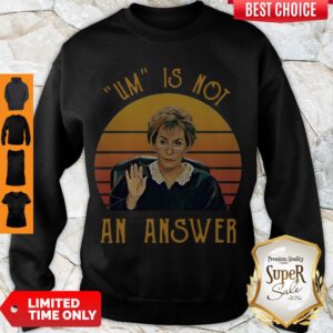 Alternative view of Udge Judy Um Is Not An Answer Retro Vintage Shirt