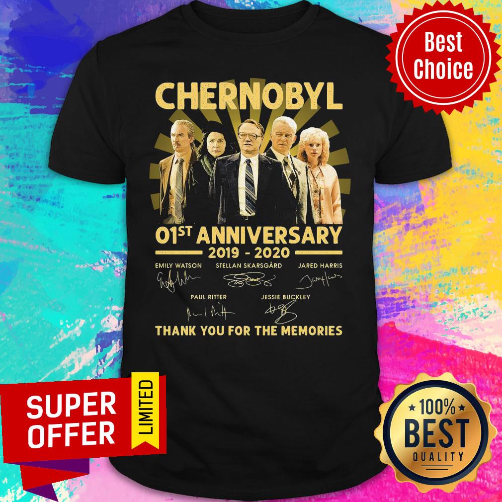 Chernobyl 01st Anniversary 2019 2020 Thank You For The Memories Signatures Shirt