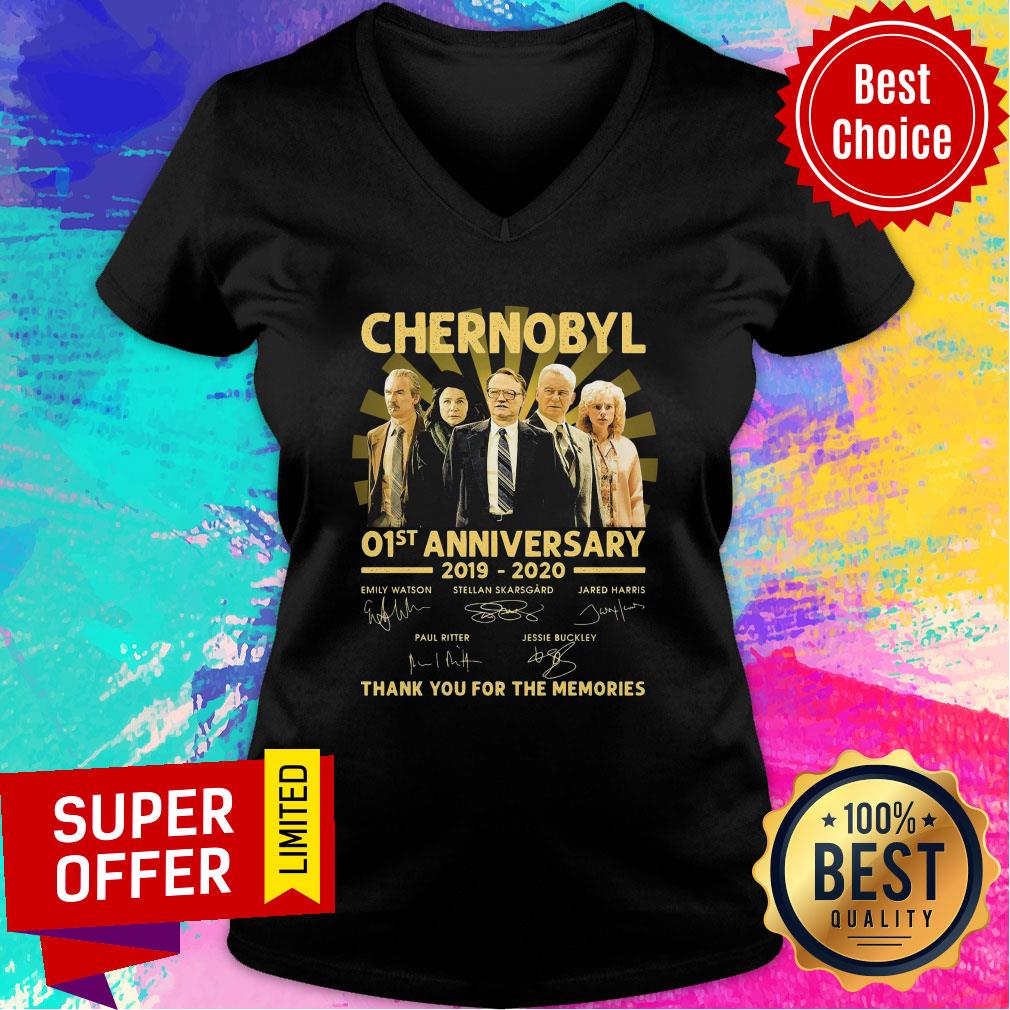 Chernobyl 01st Anniversary 2019 2020 Thank You For The Memories Signatures Shirt - Image 3
