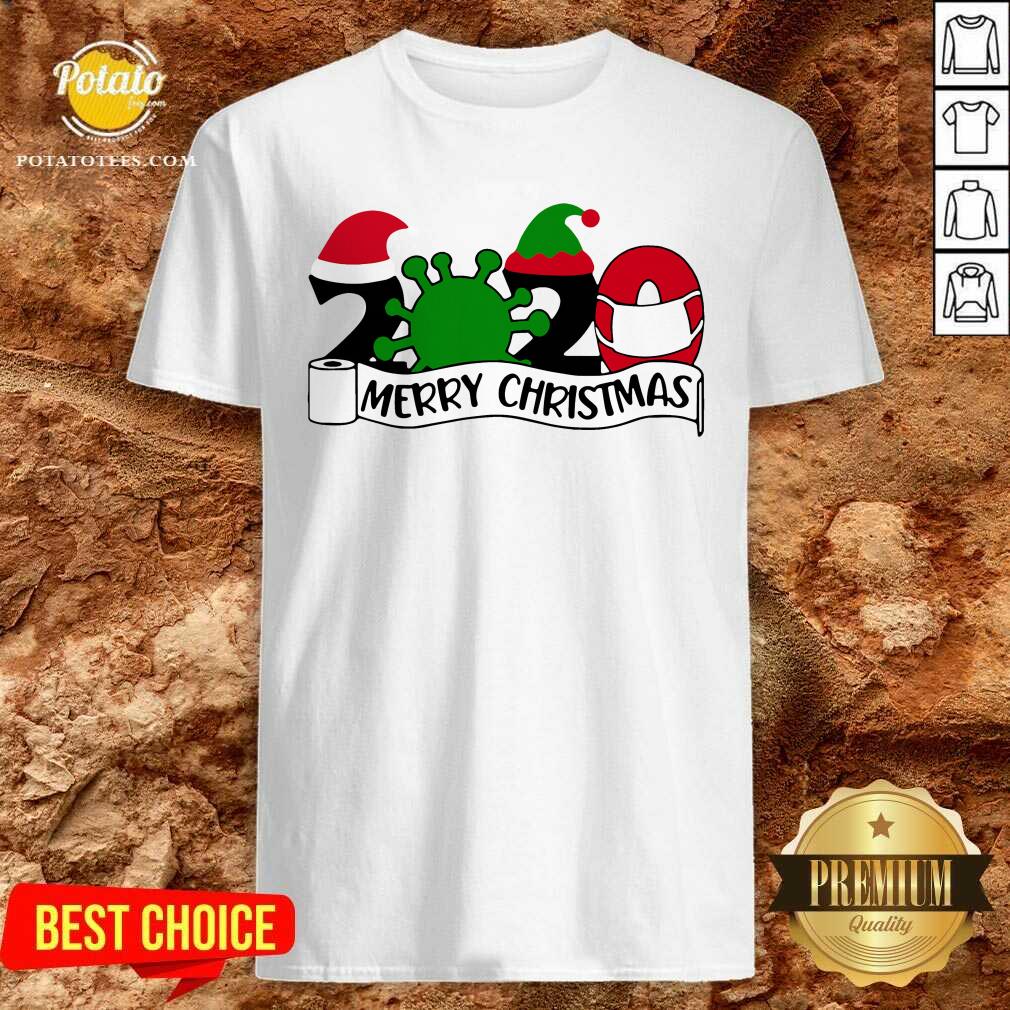 Good 2020 Mask Quarantine Toilet Paper Merry Christmas Shirt