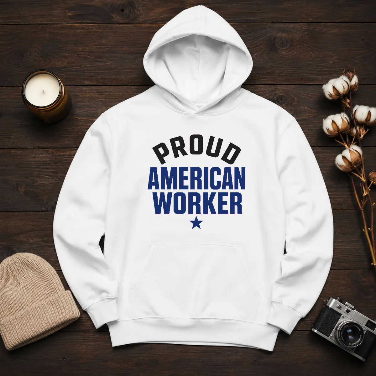 Hot Labour Day Proud American Worker Minimalist Shirt - Image 6