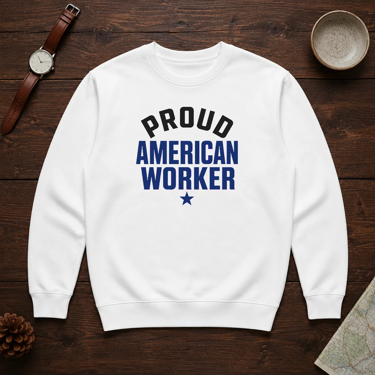 Hot Labour Day Proud American Worker Minimalist Shirt - Image 7