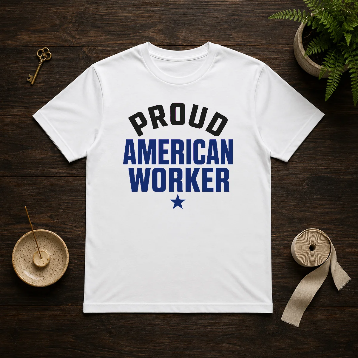 Hot Labour Day Proud American Worker Minimalist Shirt