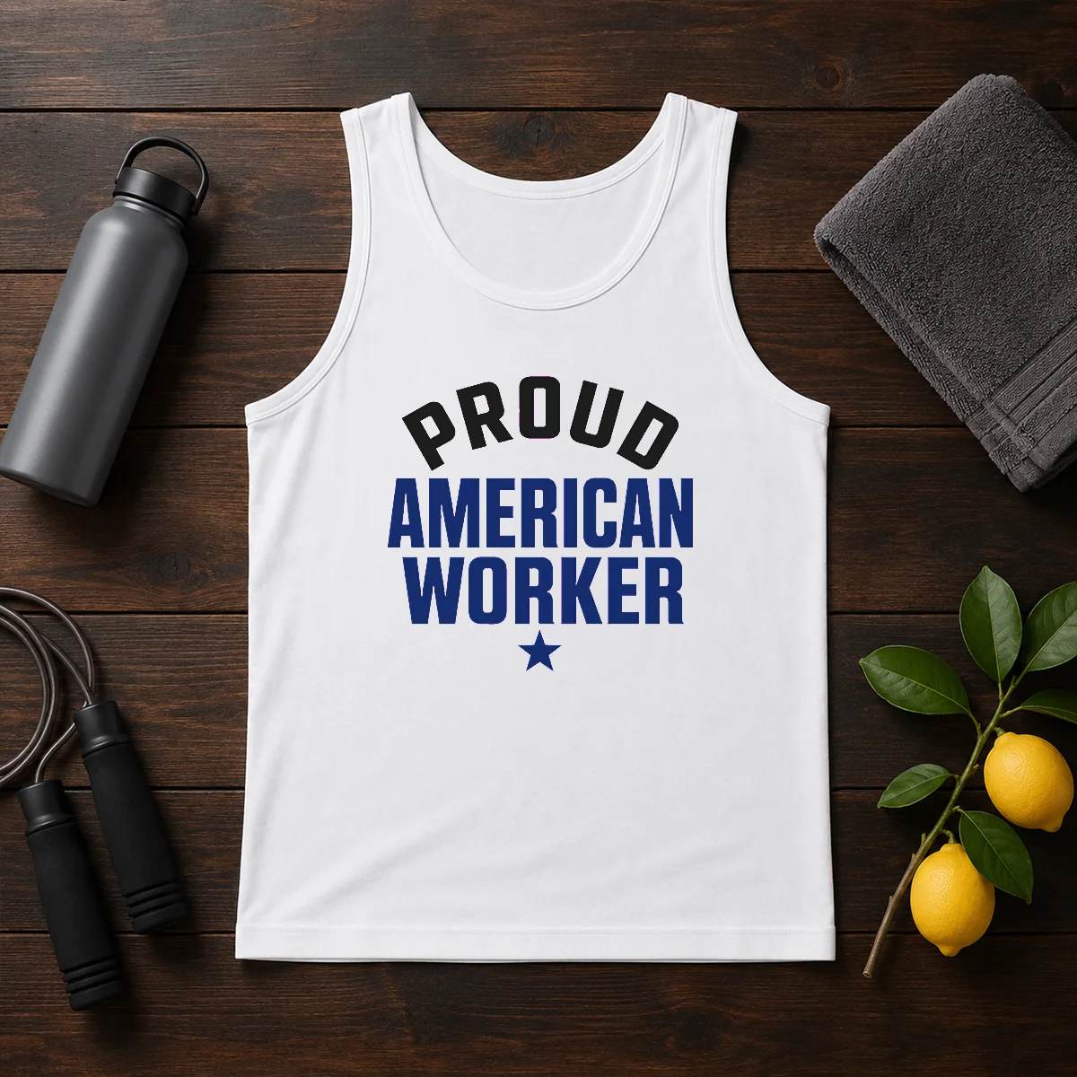 Hot Labour Day Proud American Worker Minimalist Shirt - Image 3