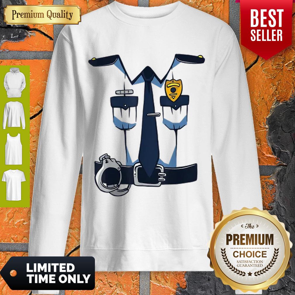 Funny Police Officer Uniform Costume Dress Policeman Gift Shirt - Image 3
