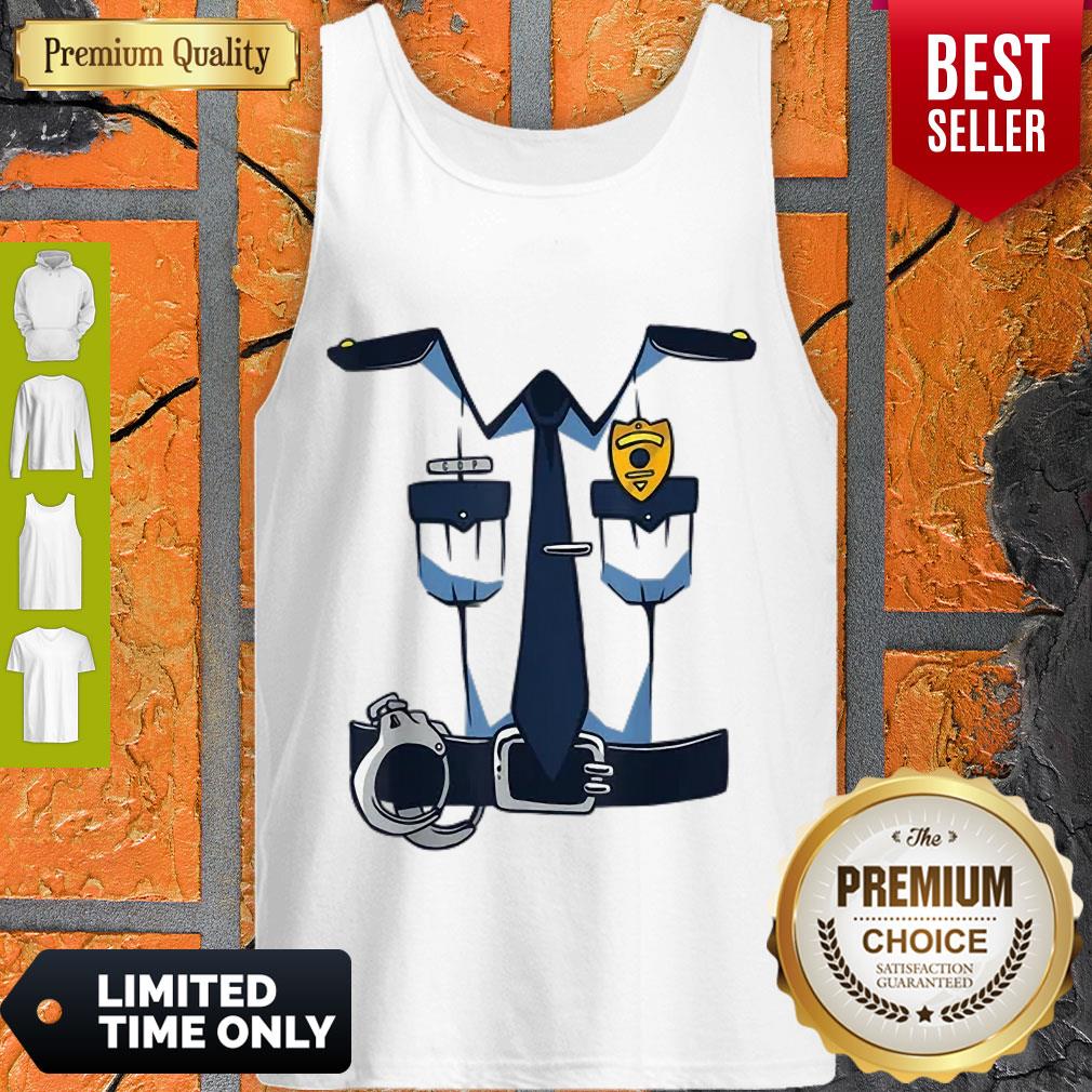 Funny Police Officer Uniform Costume Dress Policeman Gift Shirt - Image 4