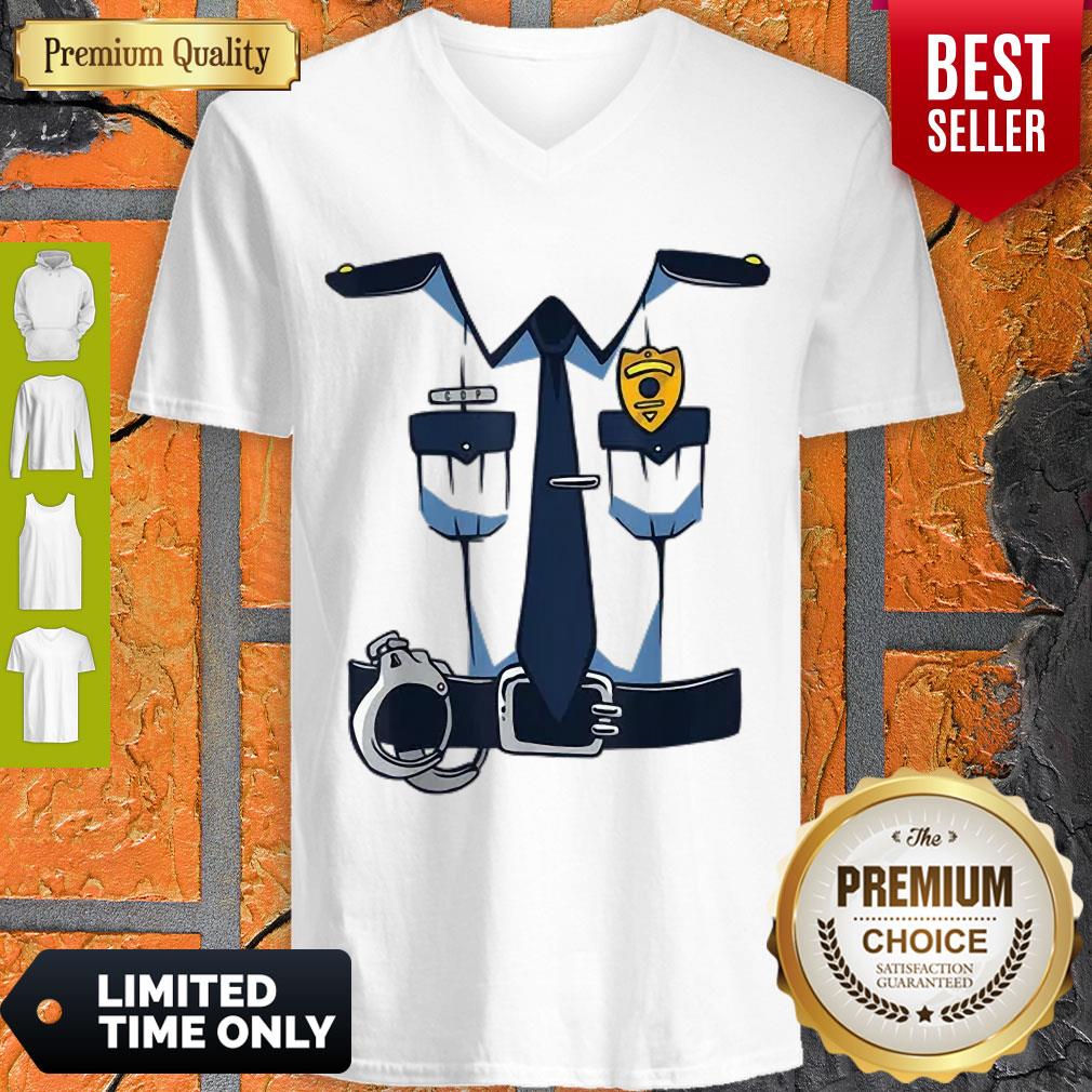 Funny Police Officer Uniform Costume Dress Policeman Gift Shirt - Image 5