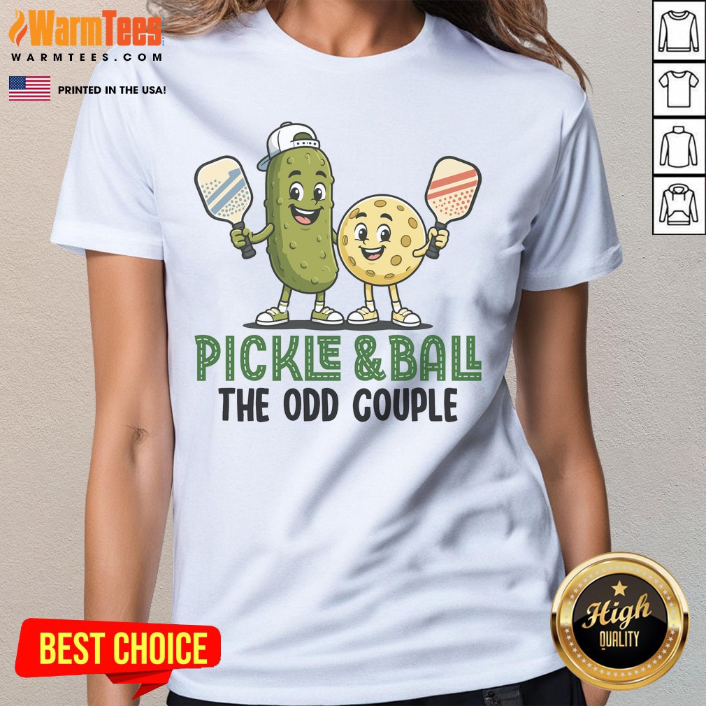 Official Pickle And Ball The Odd Couple Pickleball Matching Shirt - Image 3