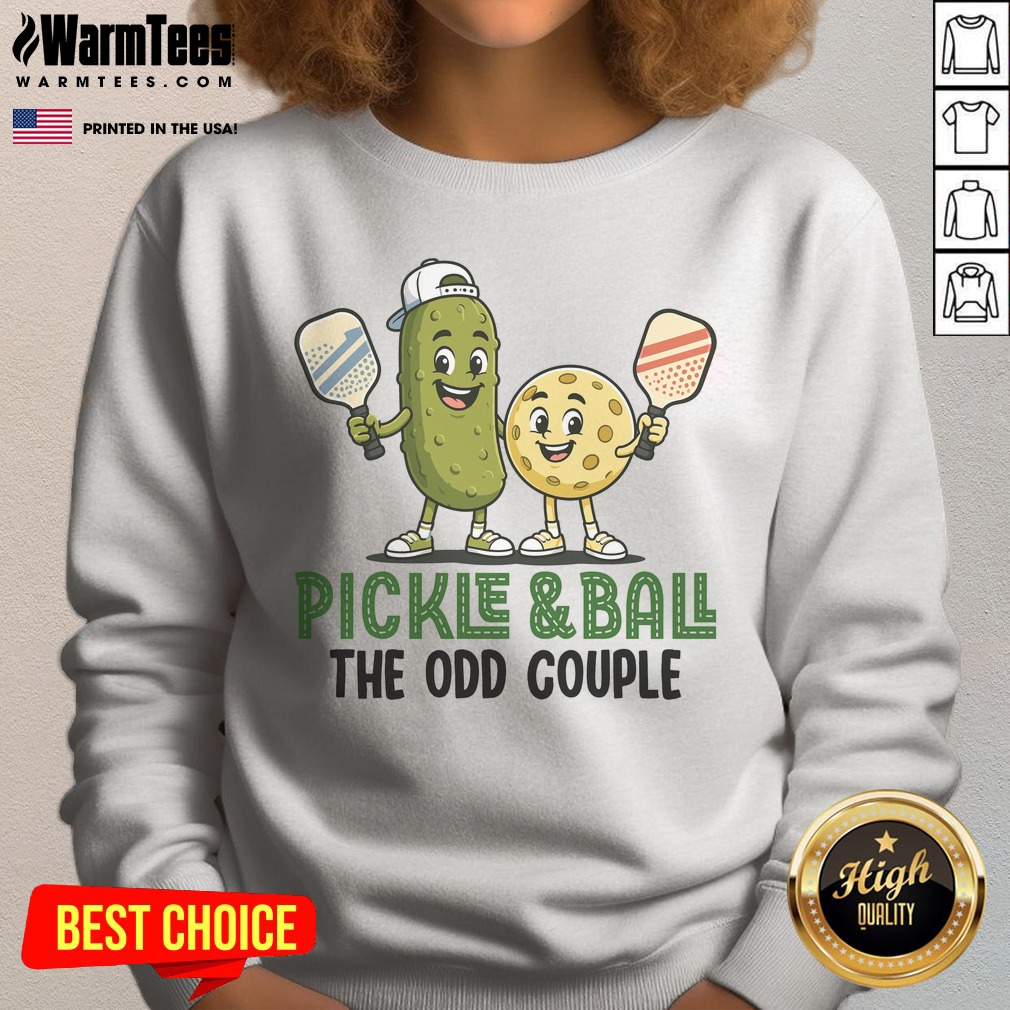 Official Pickle And Ball The Odd Couple Pickleball Matching Shirt - Image 4