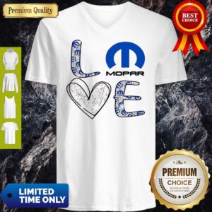 Alternative view of Awesome Glitter Love Mopar Logo Shirt