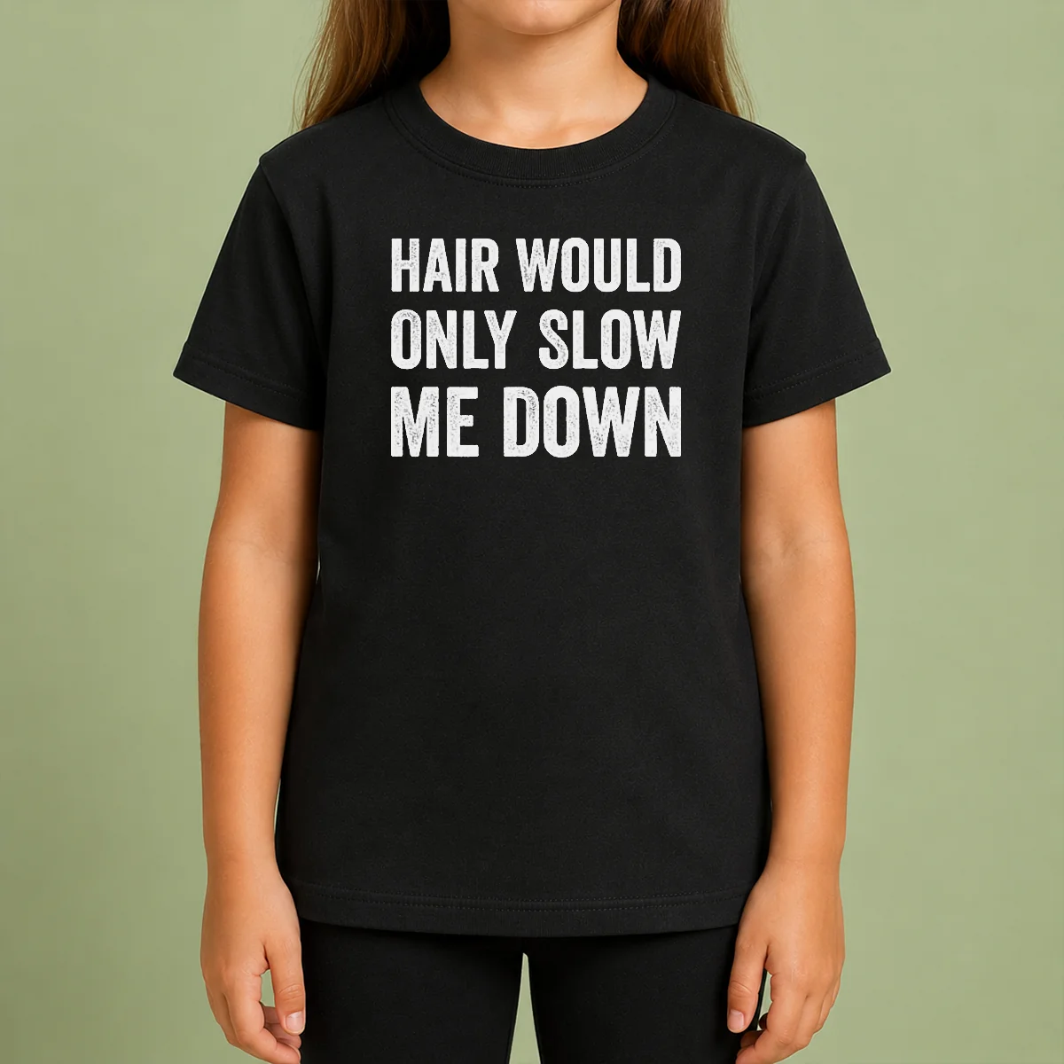 Good Hair Would Only Slow Me Down Bald Funny Shirt - Image 9