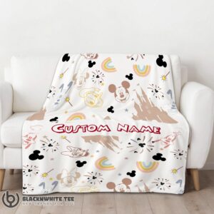Alternative view of Cute Perfect Disney Mickey Mouse & Friends Magical Mouse Castle Blanket Fleece Customized Blanket