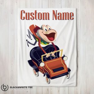 Cute Perfect Disney Mr Toad Vintage Cartoon Blanket Fleece Customized Blanket