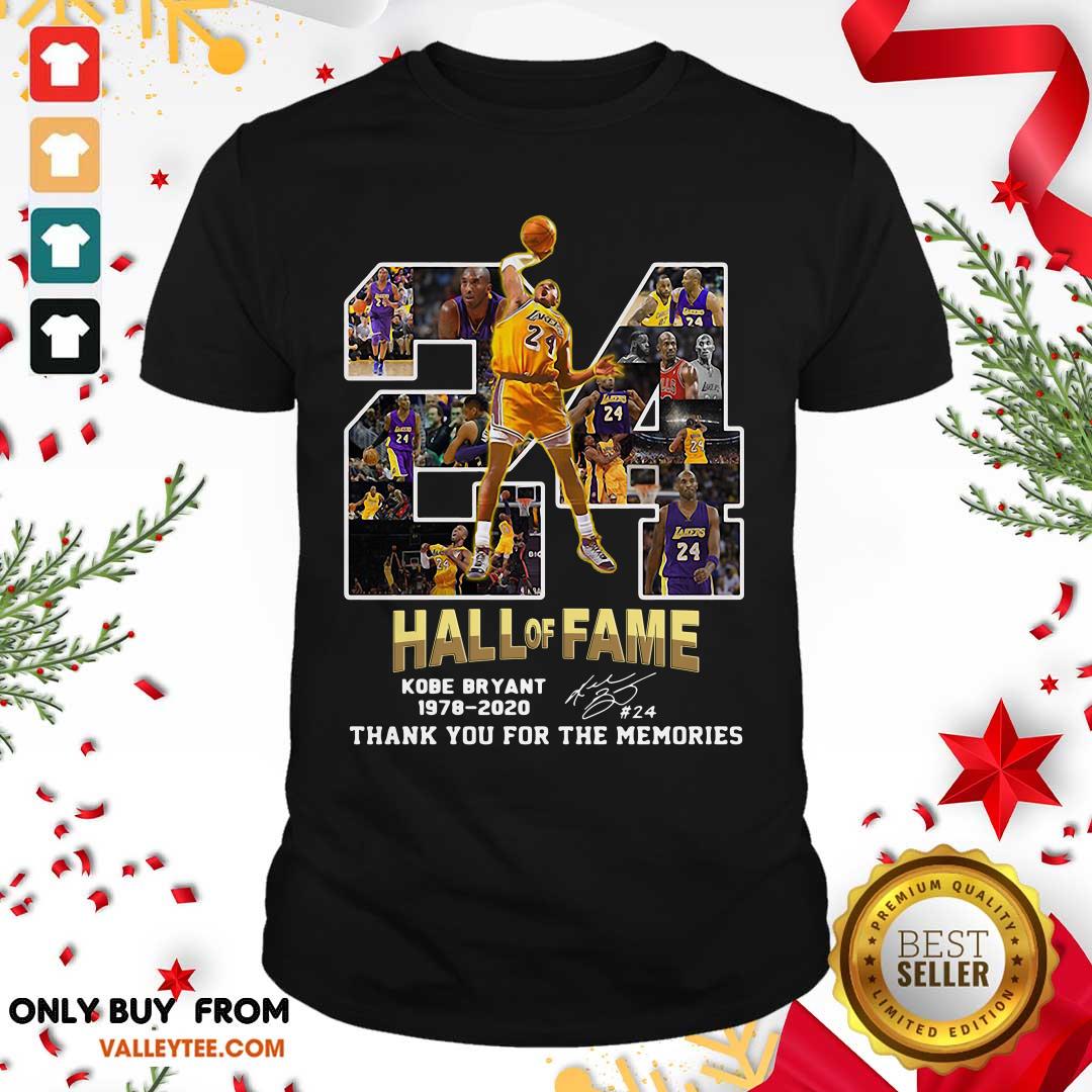 Funny 24 Hall Of Fame Kobe Bryant 1978 2020 Shirt