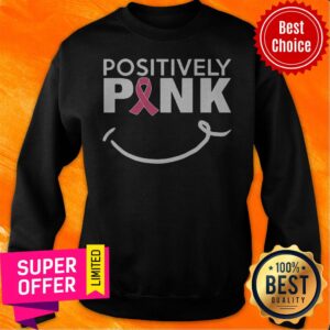 Alternative view of Nice Positively Pink Breast Cancer Shirt