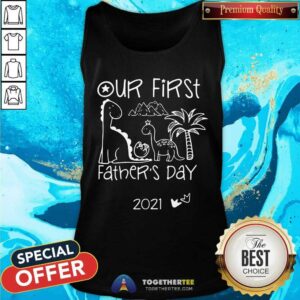 Alternative view of Our First Fathers Day Daddy And Olivia Dinosaur Shirt