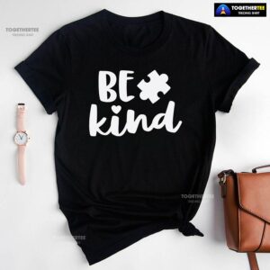 Be Kind Autism Puzzle Piece T-Shirt – Men’s Tee